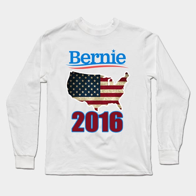 BERNIE SANDERS FOR PRESIDENT Long Sleeve T-Shirt by DESIGNBOOK